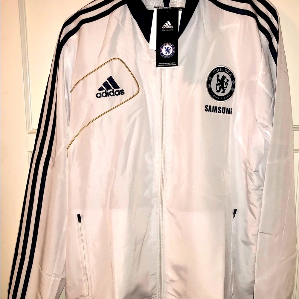 NWT Men’s Adidas CFC W37769 PRE Jacket White - Picture 1 of 4
